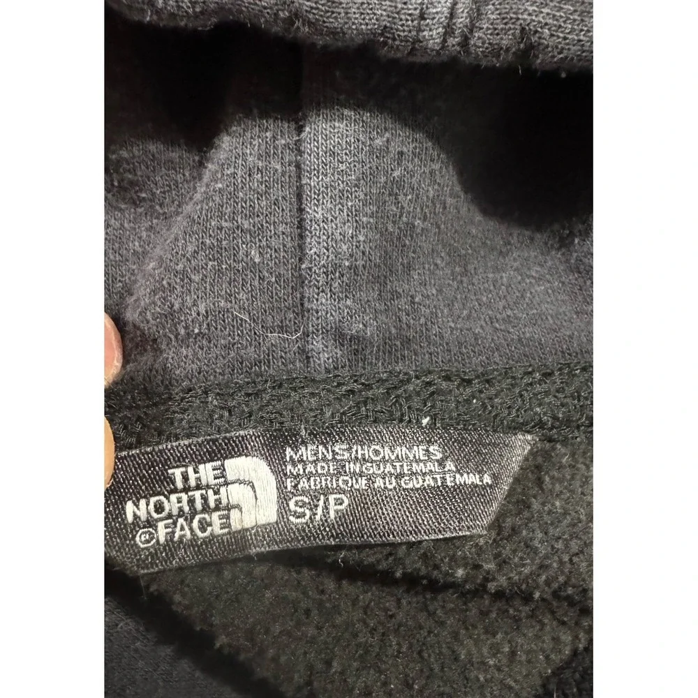 The North Face Hoodie Mens Small Black Graphic Outdoor Hiking Casual Sweatshirt